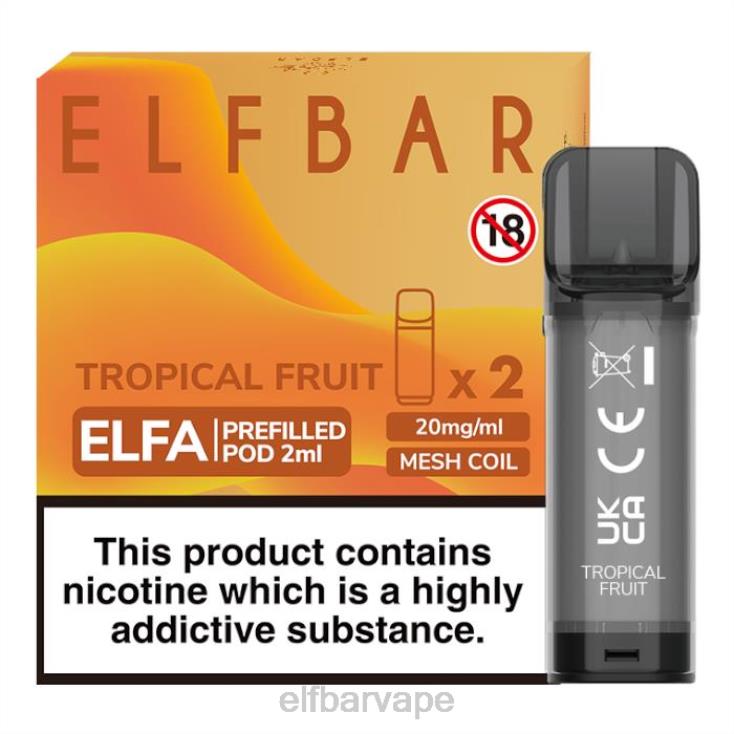 ELF BAR VAPE CAPE TOWN | 8TJRH120ELFBAR Elfa Pre-Filled Pod - 2ml - 20mg (2 Pack) Tropical Fruit
